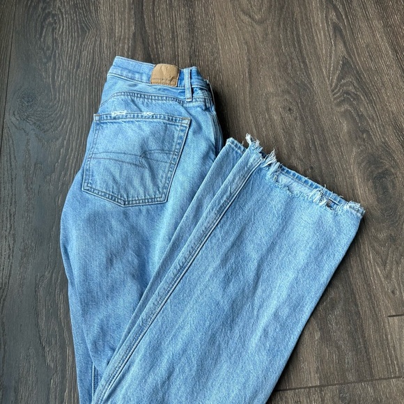 Blue Distressed Women's Jeans - Picture 2 of 2